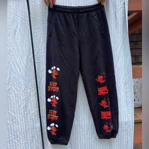 Drawstring broken promises hot stuff sweatpants.